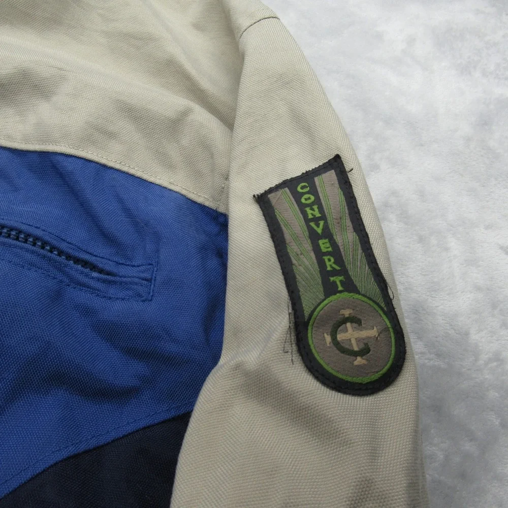 Columbia Jacket Mens Small‎ Blue Colorblock Convert Full Zip Waterproof Vintage